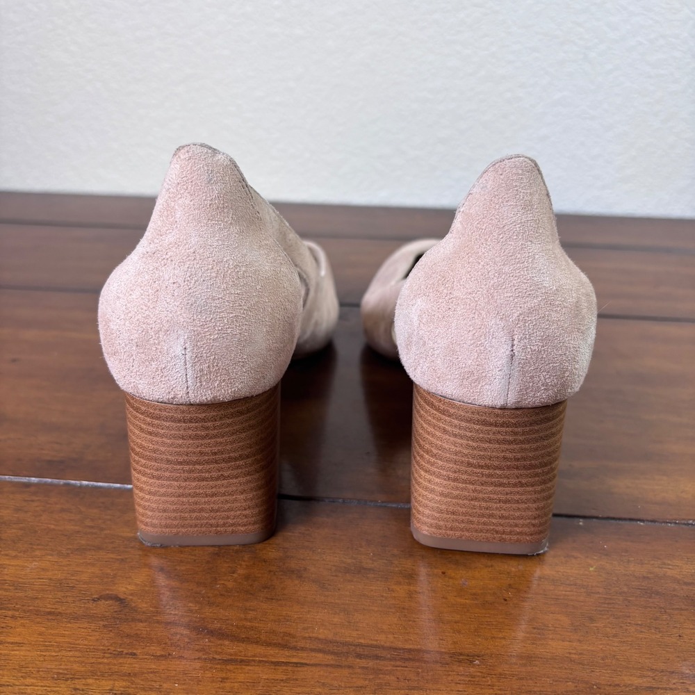 Cole Haan Grand 360 Pumps Womens 10B Blush Beige Suede Block Heel d'Orsay Heels - Picture 4 of 6